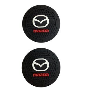 For Mazda Cup Coasters 2 Auto Premium Rubber Universal Brand New Sealed Packing